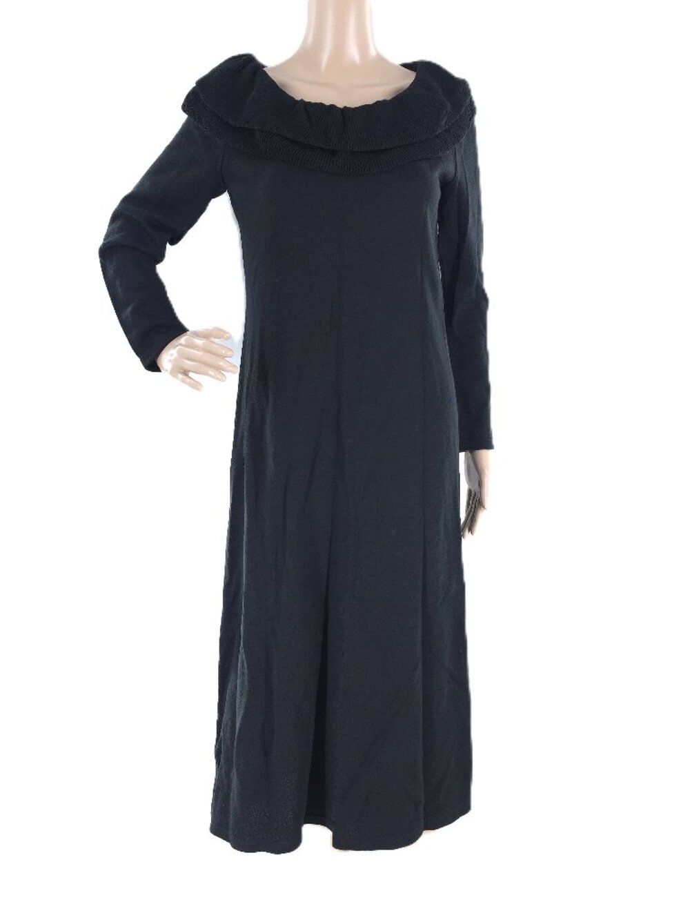 Kim Rogers Marilyn Women Sweater Dress Long Sleeves Color Black Size PM - NWT